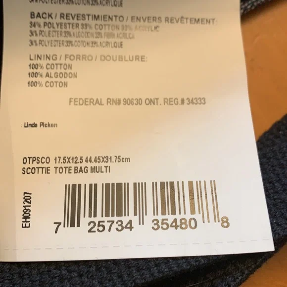 Scottie dog tote - Picture 2 of 2